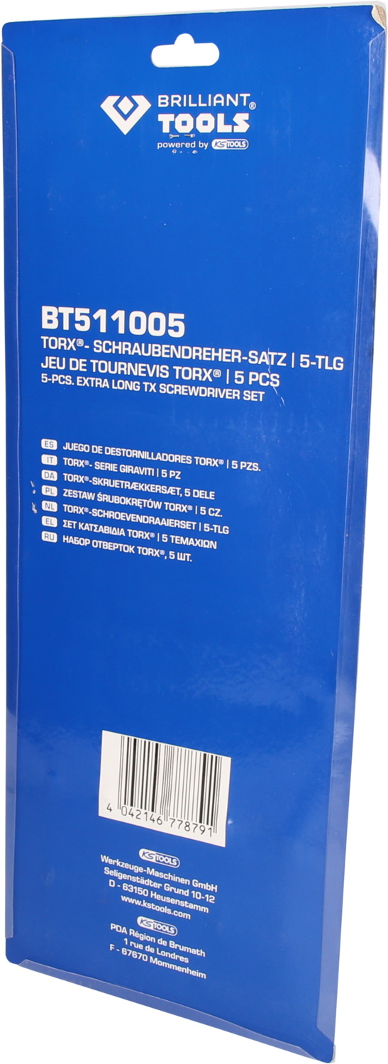BRILLIANT TOOLS Torx-Schraubendreher-Satz, 5-tlg Produktbild img6 L