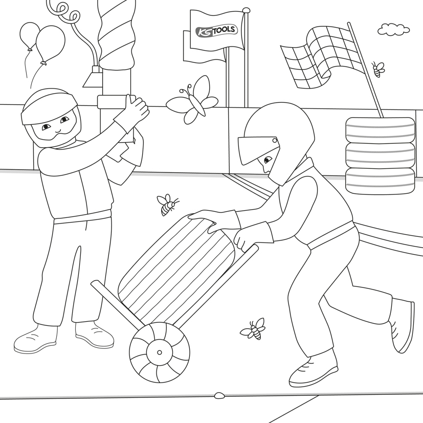 KS Tools Werkzeuge-Malbuch für Kinder Produktbild img3 L