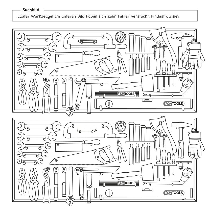 KS Tools Werkzeuge-Malbuch für Kinder Produktbild img5 L