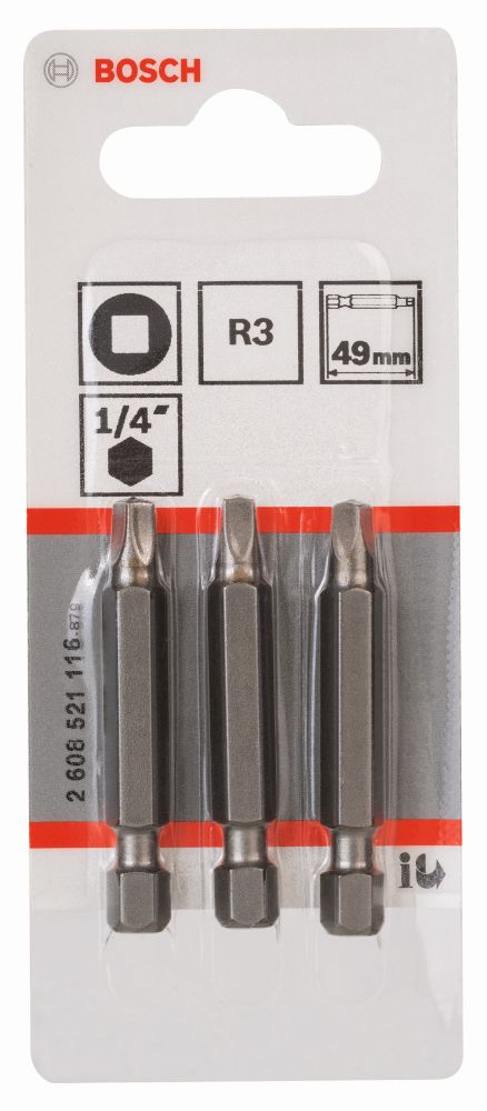 Bosch Schrauberbit Extra-Hart R3, 49 mm, 3er-Pack Produktbild img2 L