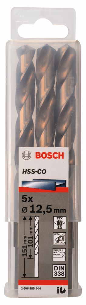 Bosch Metallbohrer DIN 338 HSS-Co Produktbild img1 L
