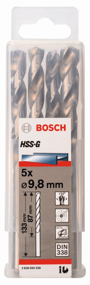 Bosch Metallbohrer DIN 338 HSS-G Produktbild img1 L