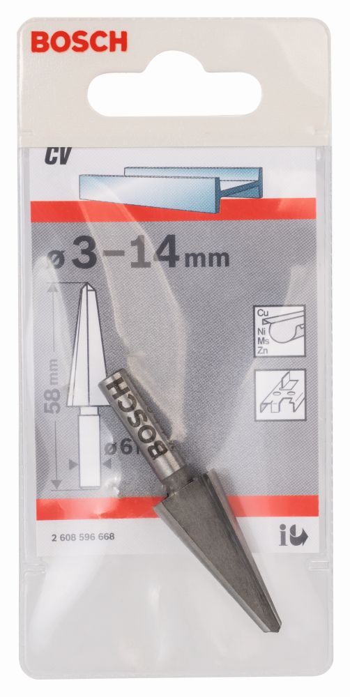 Bosch Blechschälbohrer Chrom-Vanadium, zylindrisch, 3 - 14 mm, 58 mm, 6 mm Produktbild img2 L