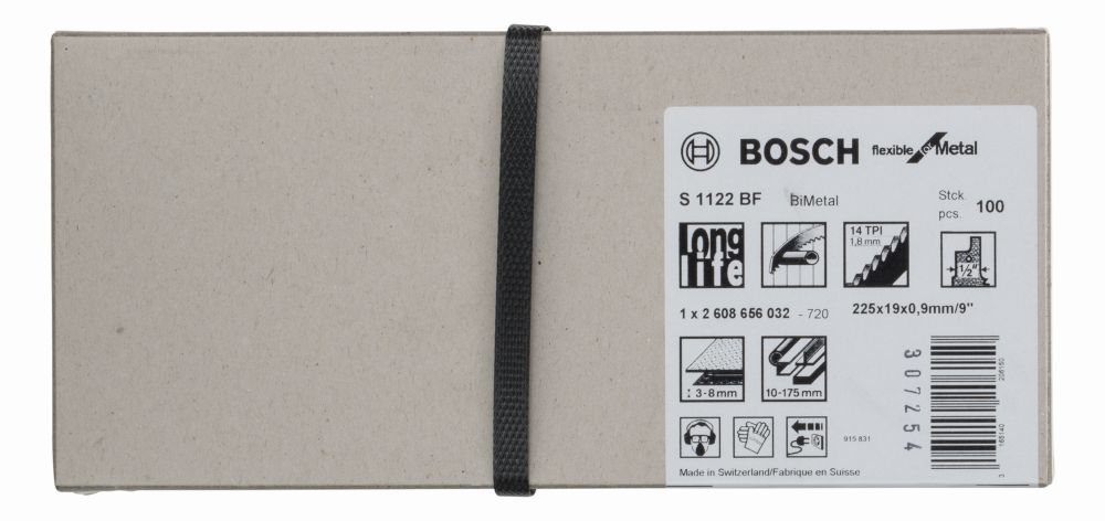 Bosch Säbelsägeblatt S 1122 BF Flexible for Metal, 100er-Pack Produktbild img2 L