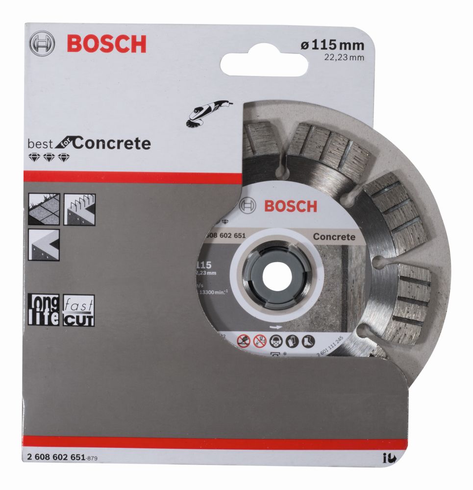 Bosch Diamanttrennscheibe Best for Concrete Produktbild img1 L