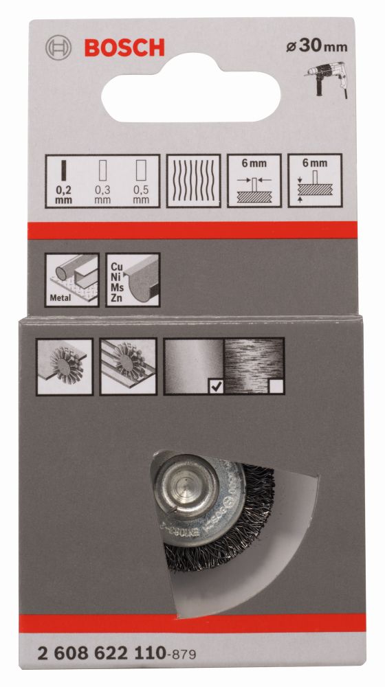 Bosch PRO Metal clean Scheibenbürste, gerader Schaft, 30 x 0,2 mm Produktbild img1 L