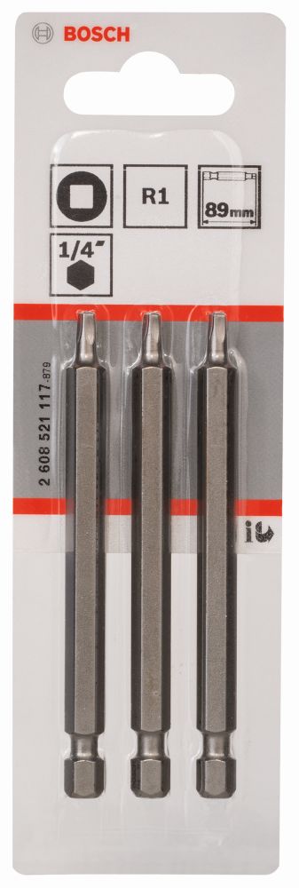 Bosch Schrauberbit Extra-Hart R1, 89 mm, 3er-Pack Produktbild img2 L