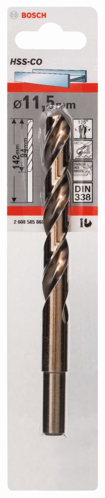 Bosch Metallbohrer DIN 338 HSS-Co Produktbild img1 L