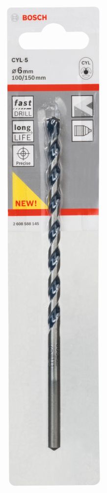 Bosch Betonbohrer CYL-5, Blue Granite, 6 x 100 x 150 mm Produktbild img1 L