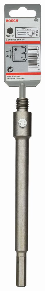 Bosch Aufnahmeschaft Sechskant für Hohlbohrkronen mit M 16, 11mm, 220mm Produktbild img1 L