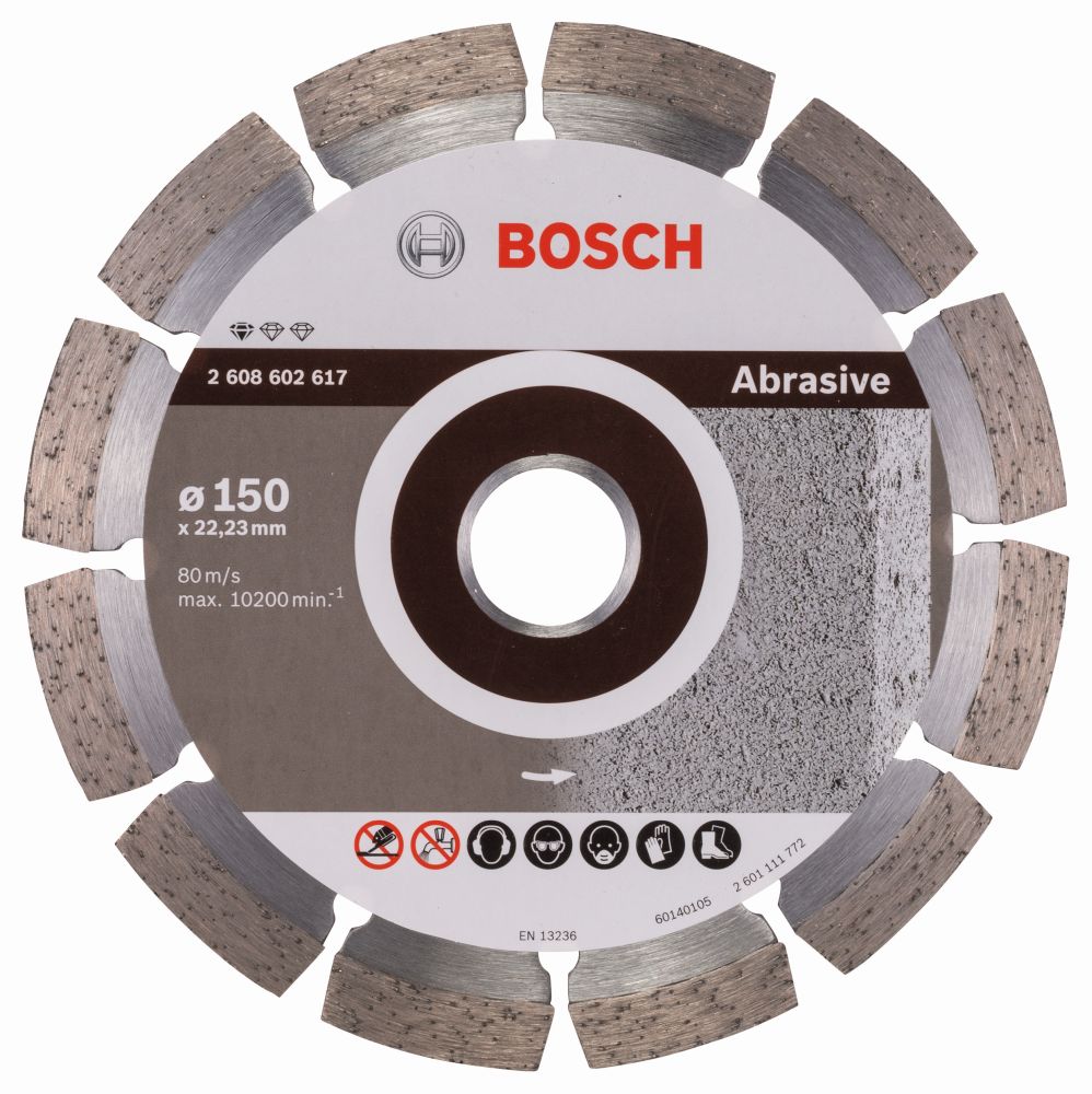 Bosch Diamanttrennscheibe Standard for Abrasive, 150 x 22,23 x 2 x 10 mm Produktbild img2 L