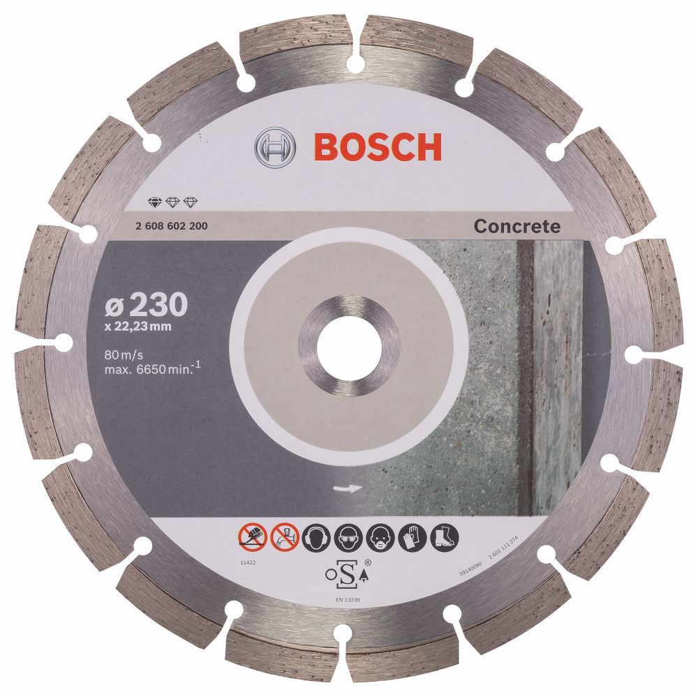 Bosch Diamanttrennscheibe Standard for Concrete, 230 x 22 Produktbild img2 L