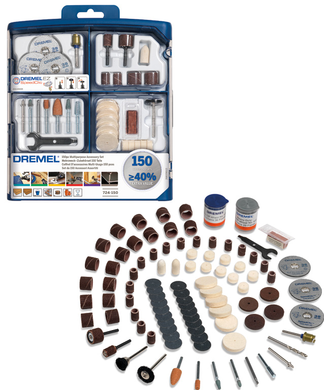Dremel Mehrzweck-Zubehörset 150 Teile Produktbild img4 L