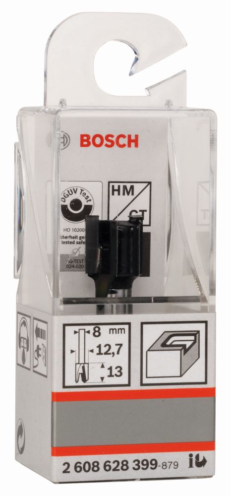 Bosch Scharniernutfräser Standard for Wood Schaft-ø8mm, D1 12,7mm, L 12,7mm, G 50,8mm Produktbild img1 L
