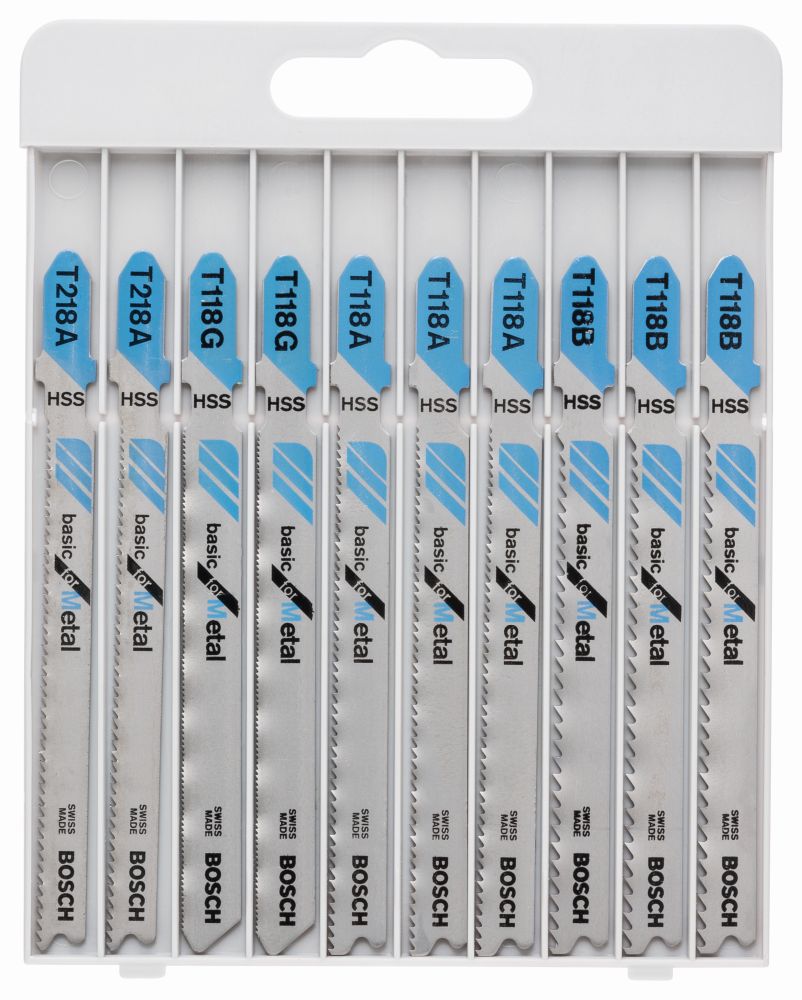 Bosch Stichsägeblatt-Set Basic for Metal 10-teilig Produktbild img1 L