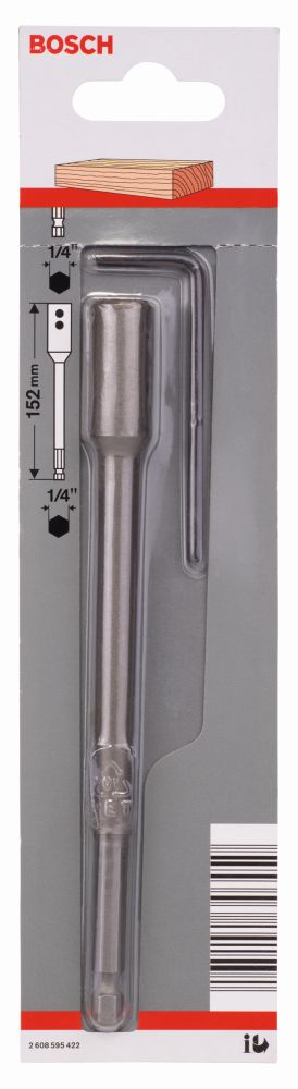 Bosch Verlängerung 1/4", Sechskantschaft für Flachfräsbohrer Self Cut Speed Produktbild img2 L