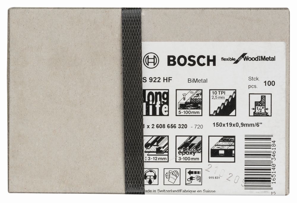 Bosch Säbelsägeblatt S 922 HF, Flexible for Wood and Metal Produktbild img2 L