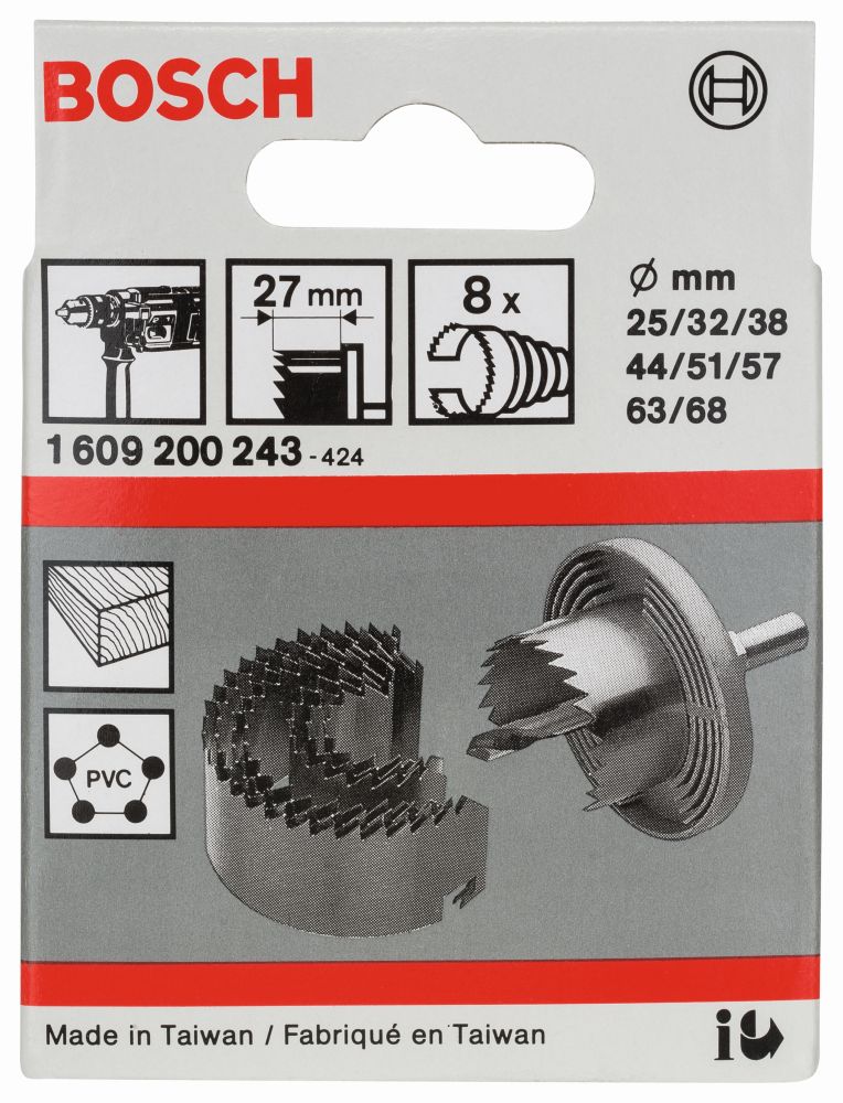 Bosch Sägekranz-Set, 8-teilig, Ø25-68mm Produktbild img2 L