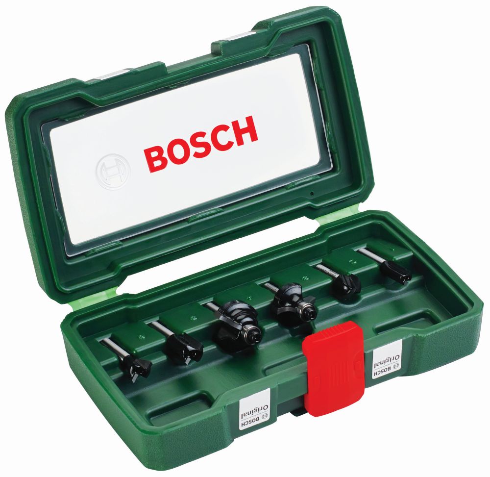 Bosch Hartmetall-Fräser-Set xPromo, 6-teilig, Schaft-ø6mm Produktbild img1 L