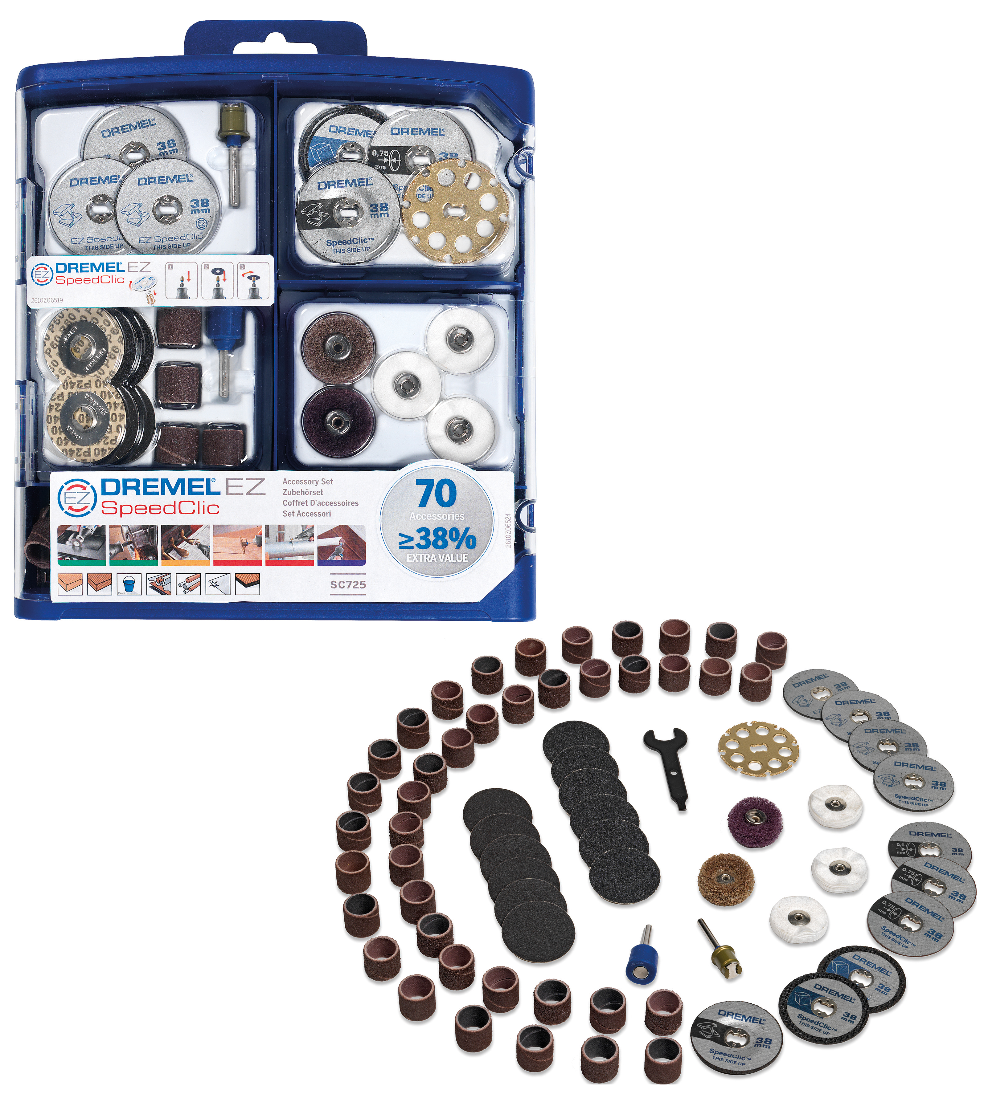 Dremel EZ SpeedClic Zubehörset Produktbild img3 L