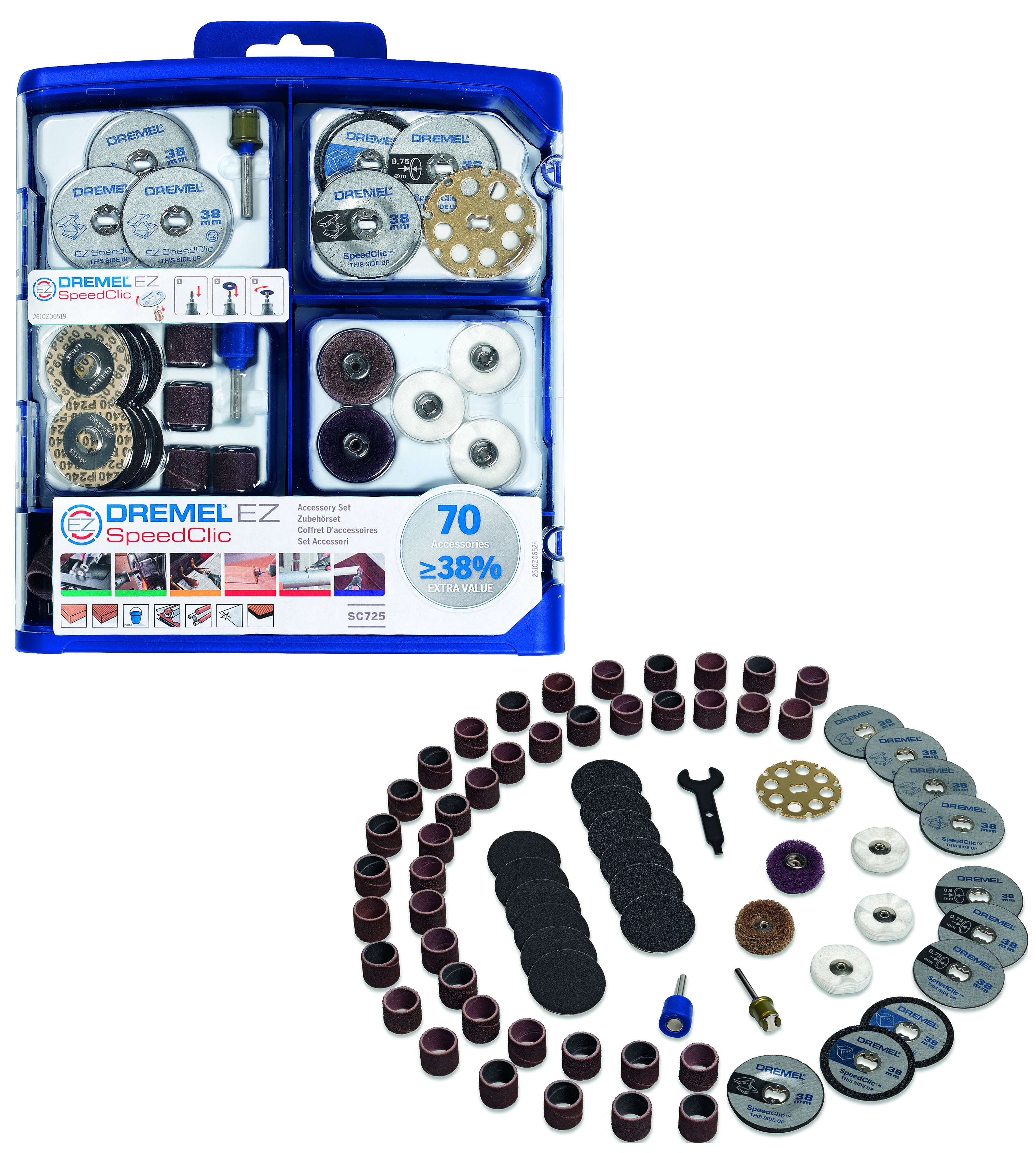 Dremel EZ SpeedClic Zubehörset Produktbild img2 L