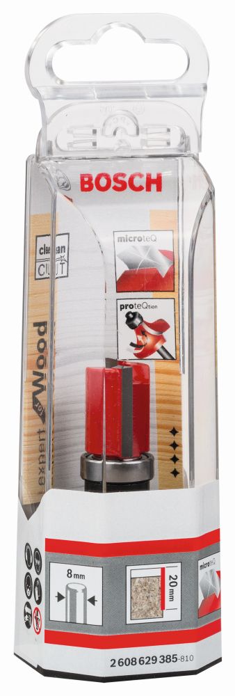 Bosch Bündigfräser Expert for Wood Laminate, 8 mm, D1 16 mm, L 20 mm, G 60 mm Produktbild img2 L