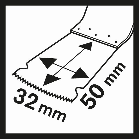 Bosch HCS Tauchsägeblatt AIZ 32 EPC Wood, 50 x 32 mm, 1er-Pack Produktbild img3 L
