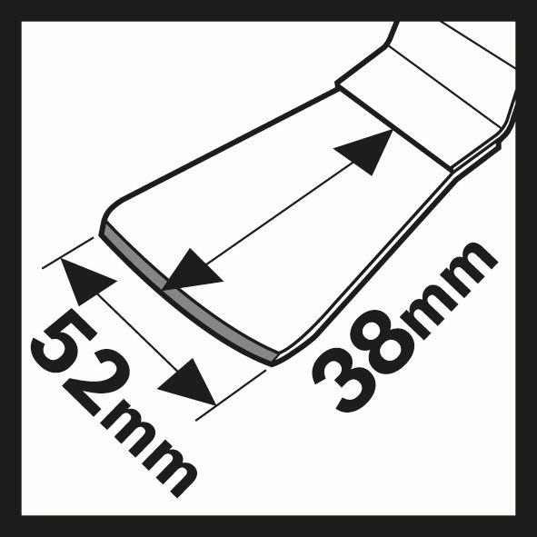Bosch HCS Schaber ATZ 52 SFC, flexibel, 52 x 38mm, 10er-Pack Produktbild img3 L