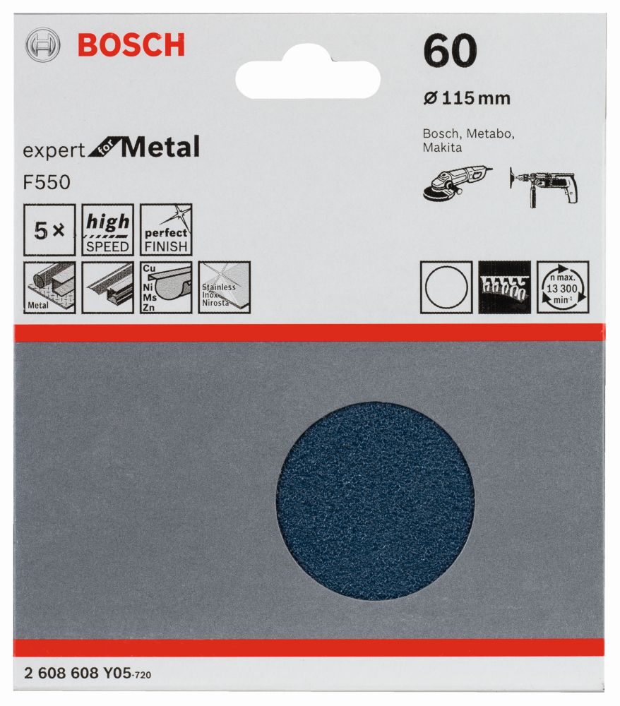 Bosch Schleifblatt F550, Expert for Metal Produktbild img2 L