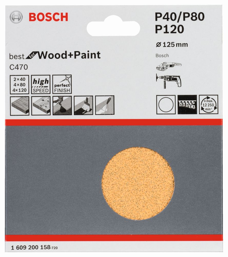 Bosch Schleifblatt-Set C470 Produktbild img2 L