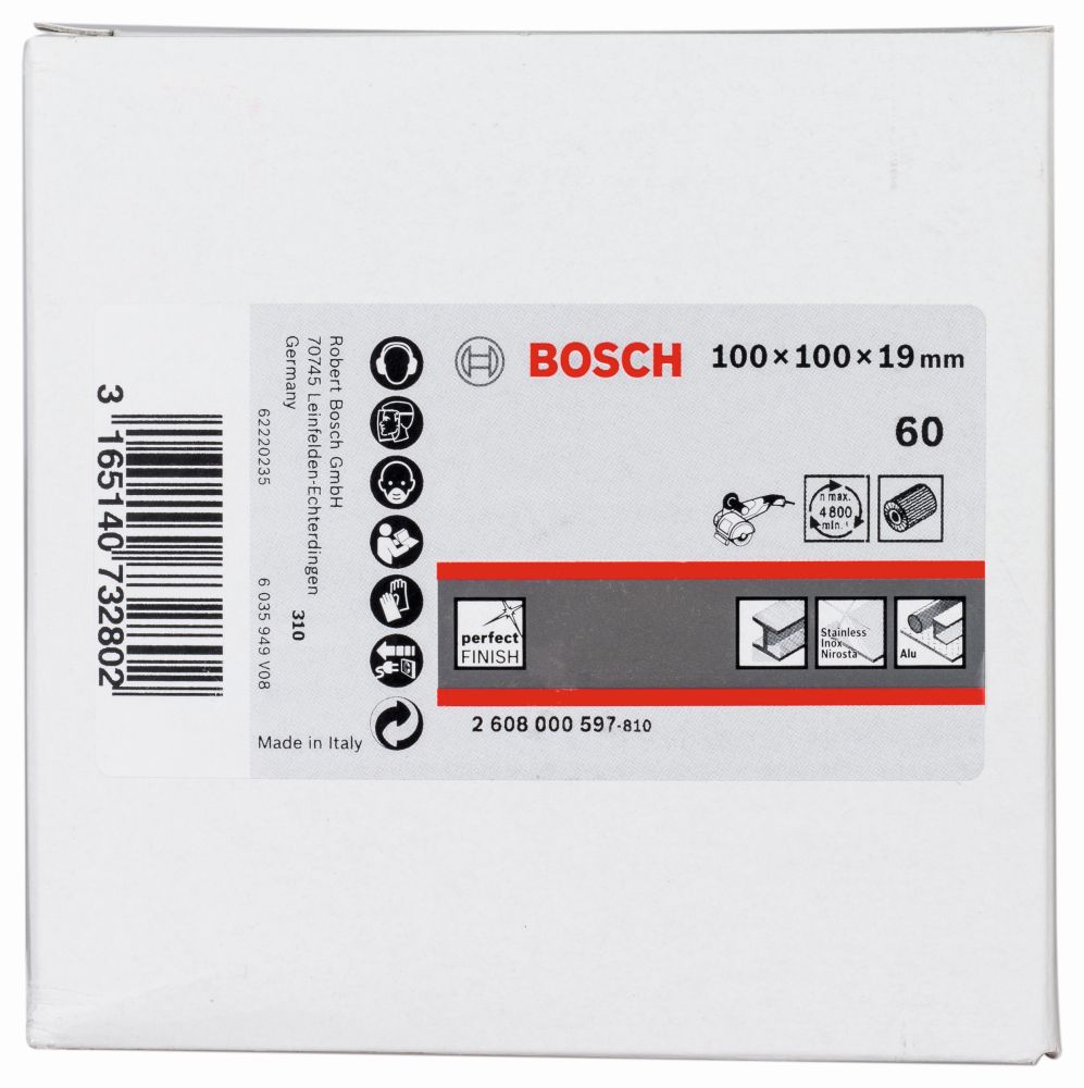 Bosch Lamellenschleifwalze, 19 mm, K 60, 100 mm Produktbild img2 L