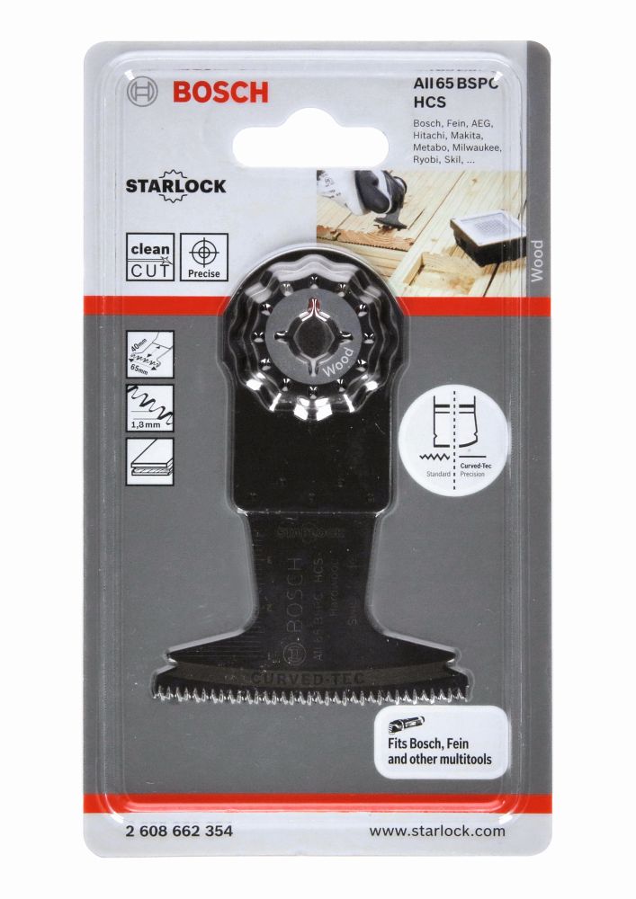 Bosch HCS Tauchsägeblatt AII 65 BSPC Hard Wood, 40 x 65 mm, 1er-Pack Produktbild img1 L