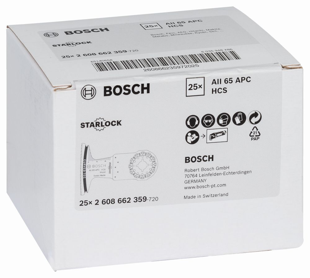 Bosch HCS Tauchsägeblatt AII 65 APC Wood, 40 x 65 mm Produktbild img1 L
