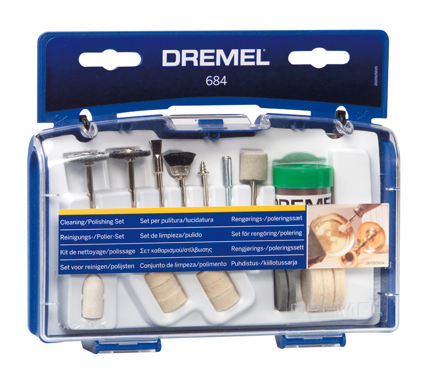 Dremel Starterset zum Reinigen und Polieren inklusive 20 Zubehören Produktbild img4 L
