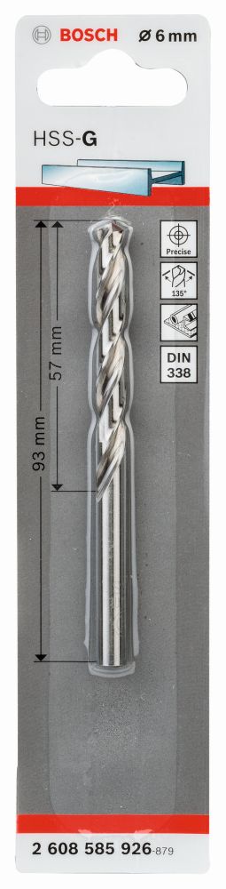 Bosch Metallbohrer DIN 338 HSS-G Produktbild img1 L