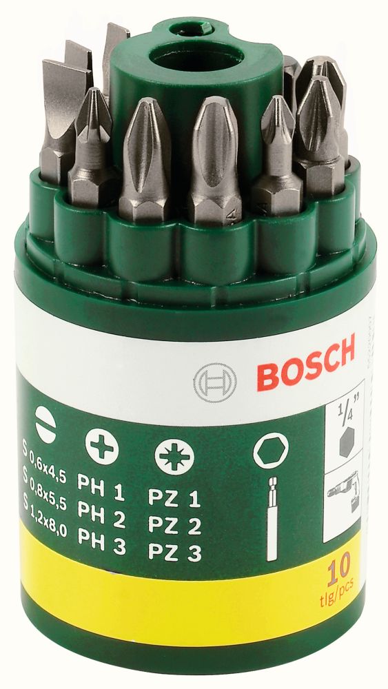 Bosch Schrauberbit-Set, 10-teilig, inklusive SL Produktbild img1 L