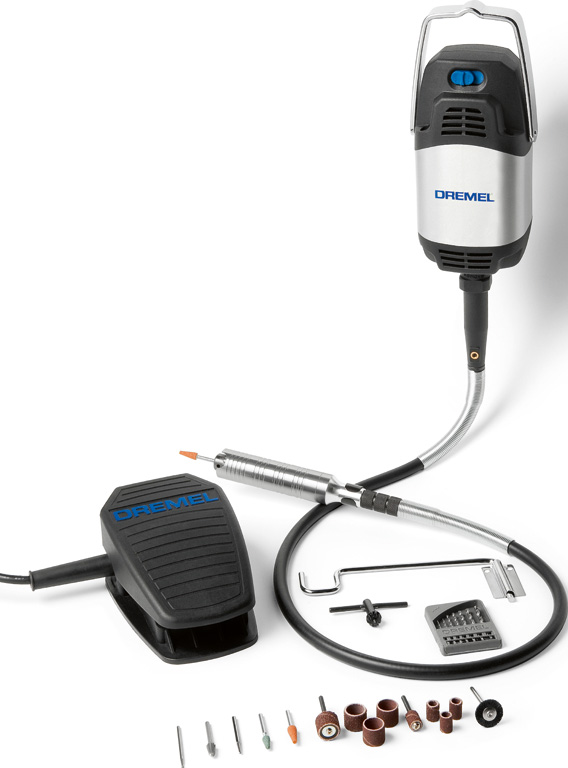 Dremel Fortiflex 9100-21 Stark belastbare biegsame Welle (300 W), 21 Zubehöre Produktbild img4 L