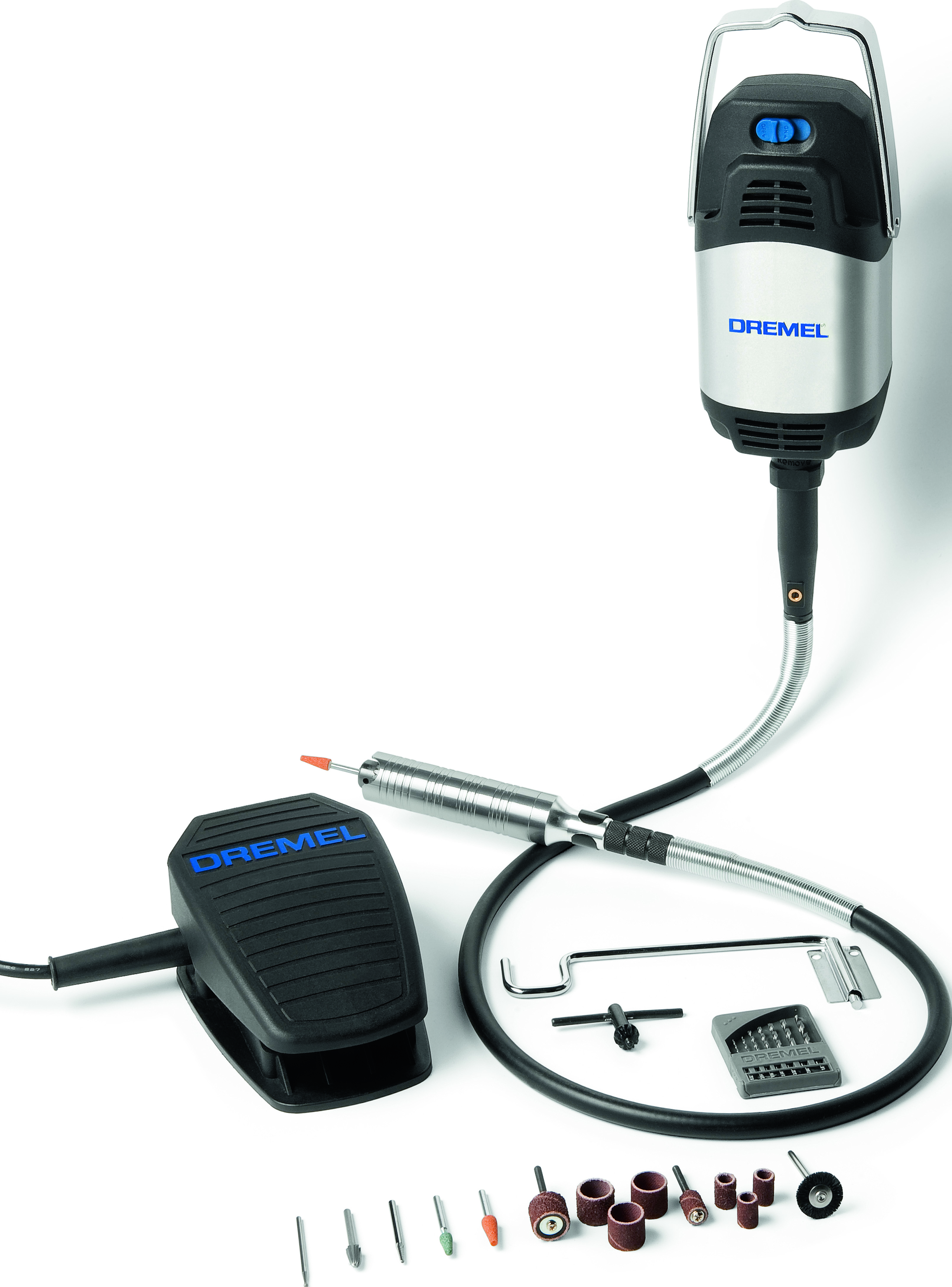 Dremel Fortiflex 9100-21 Stark belastbare biegsame Welle (300 W), 21 Zubehöre Produktbild img2 L