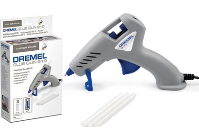 Dremel Heißklebepistole 910-3 Kompaktwerkzeug (165°C) mit 3 Zubehöre Produktbild img3 L