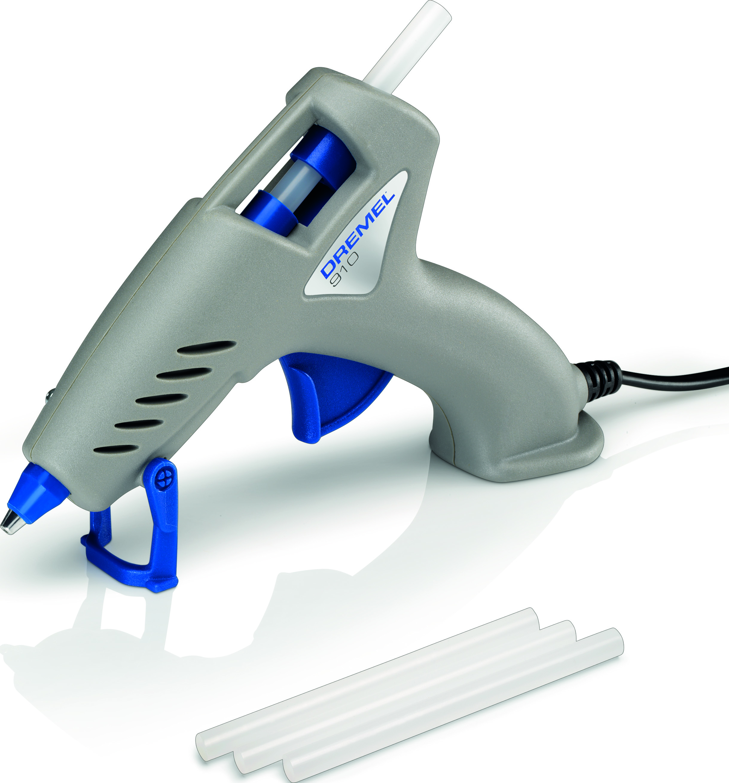Dremel Heißklebepistole 910-3 Kompaktwerkzeug (165°C) mit 3 Zubehöre Produktbild img2 L