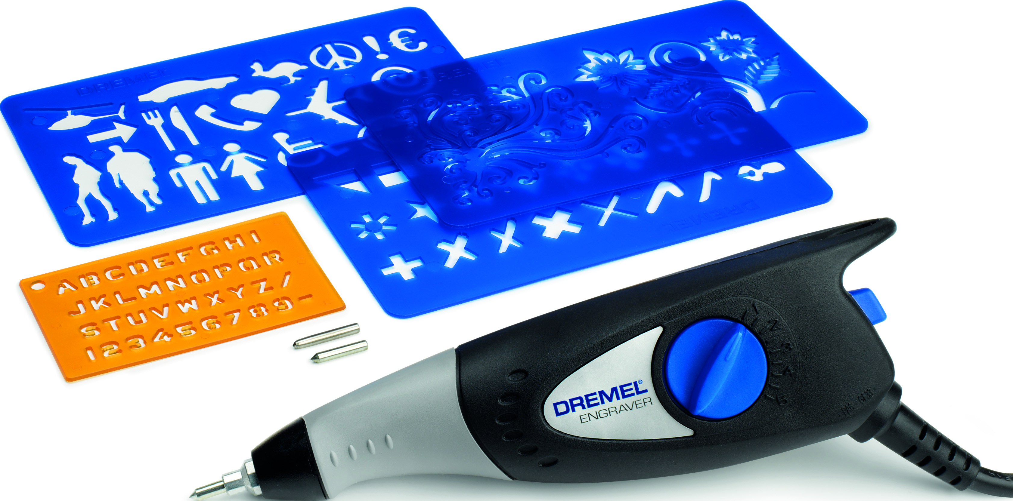 Dremel Gravierer 290-3 Hobby (35 W) mit 3 Zubehöre, 4 Designschablonen Produktbild img2 L