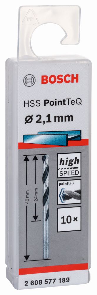 Bosch Metallspiralbohrer DIN 338 HSS PointTeQ Produktbild img1 L