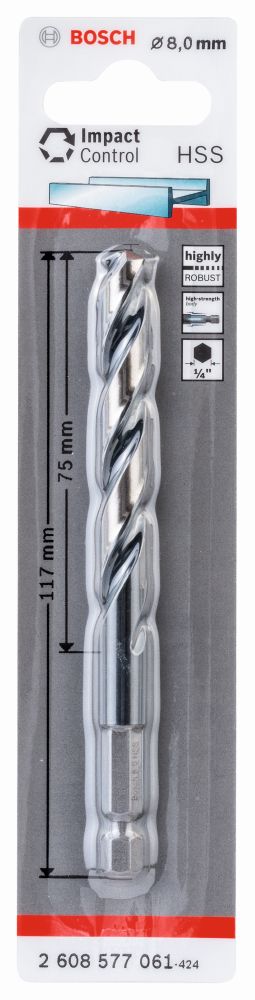 Bosch HSS-Hex-Schaft Spiralbohrer Produktbild img1 L