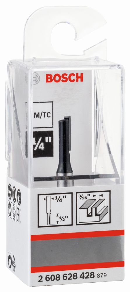 Bosch PRO Nutfräser, einschneidig, Ø 3/16" x L 31/64", Schaft 1/4" Produktbild img1 L