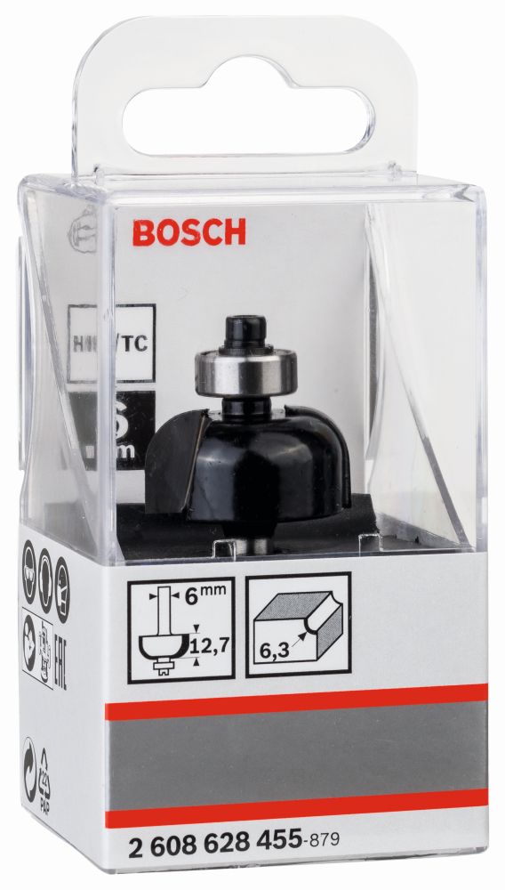 Bosch PRO Hohlkehlfräser, R 6,4, Schaft 6 mm Produktbild img1 L
