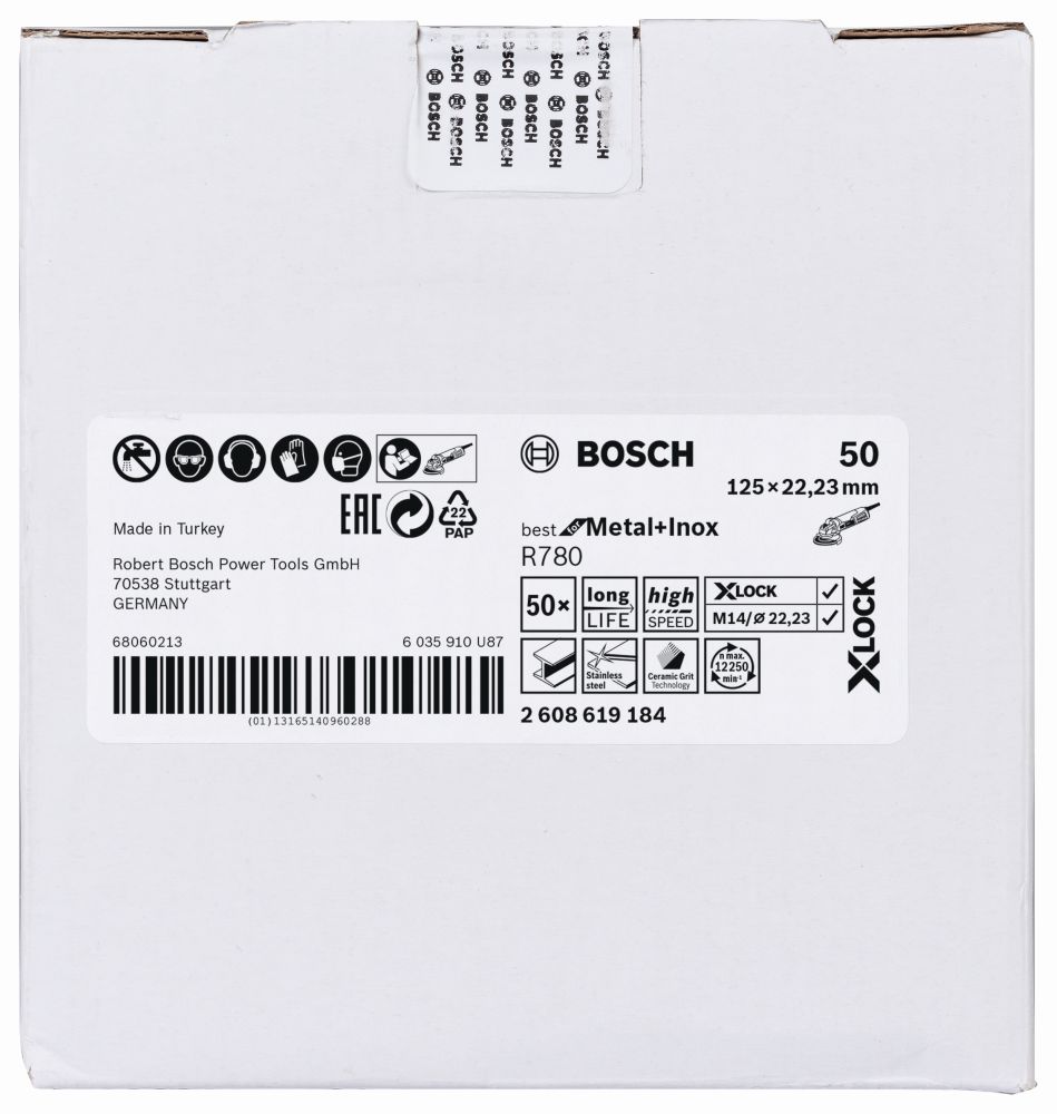 Bosch Fiberscheibe R780 Best for Metal and Inox, X-LOCK, 125 x 22,23mm Produktbild img3 L