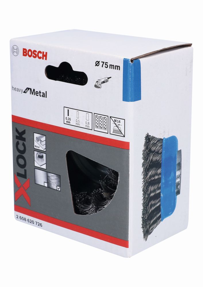 Bosch PRO Metal heavy X-Lock Topfbürste, 75 x 0,35 mm Produktbild img1 L