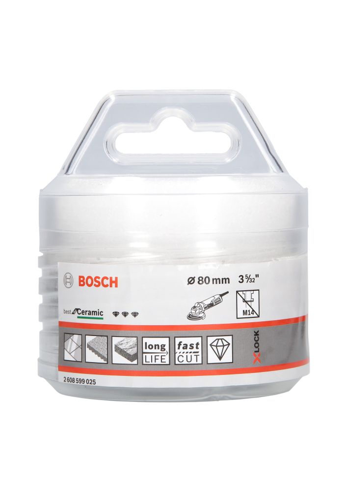 Bosch PRO Ceramic dry Trockenbohrkrone, 80 x 35 mm, X-Lock Produktbild img1 L