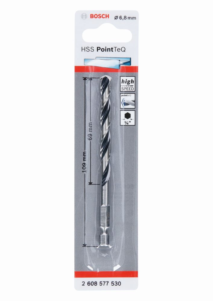 Bosch HSS PointTeQ Sechskantbohrer 6,8 mm Produktbild img1 L