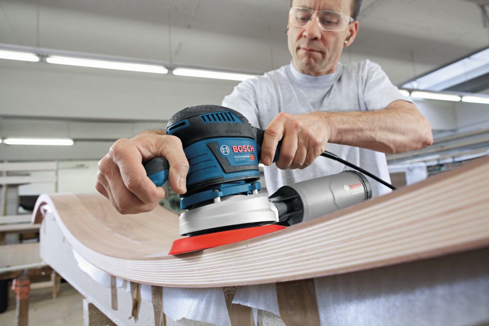 Bosch PRO Exzenterschleifer GEX 40-150 mit 1 x Schleifblatt M480 und L-BOXX Produktbild img6 L
